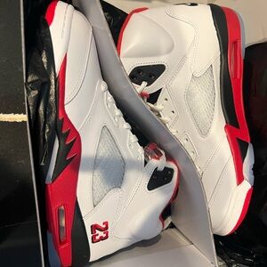 Jordan Men’s Athletic Shoes White Black Red